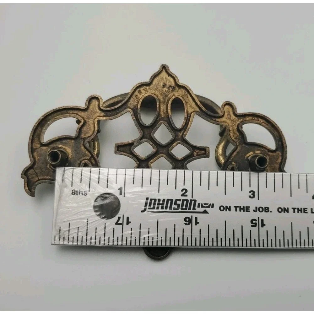 Vtg Keeler Brass K1522 Chippendale Batwing Openwork Drop Bail Drawer Pull 28 Pcs